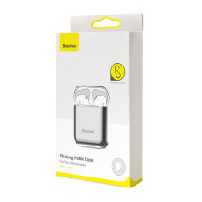 Чехол Baseus Shining hook Case для Apple AirPods/AirPods 2 Серебристый