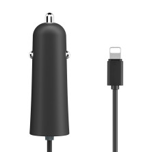 Автомобільний зарядний пристрій Baseus Energy Station 2USB + Кабель Lightning 1м 5.5A Чорний