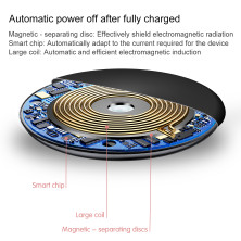 Бездротовий зарядний пристрій Baseus Donut Wireless Charger з технологією Qi 10W Чорний