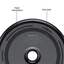 Бездротовий зарядний пристрій Baseus Donut Wireless Charger з технологією Qi 10W Чорний