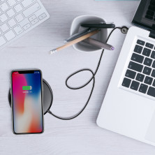 Бездротовий зарядний пристрій Baseus Donut Wireless Charger з технологією Qi 10W Чорний