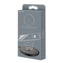 Бездротовий зарядний пристрій Baseus Donut Wireless Charger з технологією Qi 10W Чорний