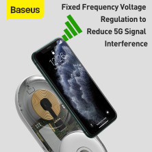 Беспроводное зарядное устройство Baseus Planet 2in1 с технологией Qi 10W MAX и адаптером 24W QC3.0 Белый