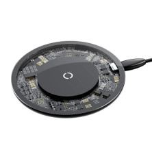 Бездротовий зарядний пристрій Baseus Simple Wireless Charger з технологією Qi 10W Прозорий