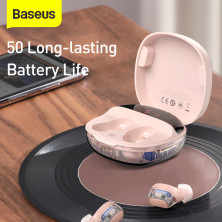 Бездротові Bluetooth навушники Baseus Encok TWS WM01 Plus з дисплеєм Рожевий