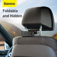 Автодержатель на подголовник Baseus Back Seat Car Fun Journey для телефона или планшета Черный