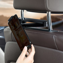 Автодержатель на подголовник Baseus Back Seat Car Fun Journey для телефона или планшета Черный