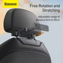 Автодержатель на подголовник Baseus Back Seat Car Fun Journey для телефона или планшета Черный