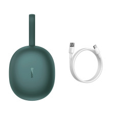 Беспроводные Bluetooth наушники Baseus Encok TWS W05 с функцией беспроводной зарядки Qi Зелёный