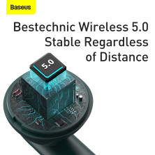 Беспроводные Bluetooth наушники Baseus Encok TWS W05 с функцией беспроводной зарядки Qi Зелёный