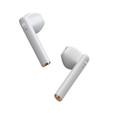 Бездротові Bluetooth навушники Baseus Encok TWS W05 з функцією бездротової зарядки Qi Білий