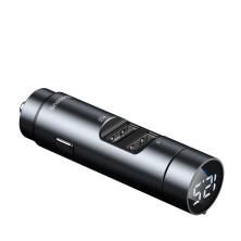 FM-трансмиттер Baseus Energy Column 2в1 MP3 Car Charger Bluetooth 5.0 2USB (3.1A) 15W Черно-Серый