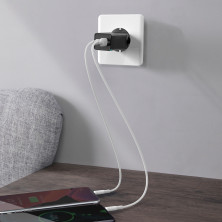 Сетевое зарядное устройство Baseus Quick GaN Travel QC4.0+PD3.0 65W USB+2Type-C 5A Черный