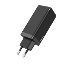 Сетевое зарядное устройство Baseus Quick GaN Travel QC4.0+PD3.0 65W USB+2Type-C 5A Черный