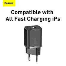 Сетевое зарядное устройство Baseus Super Si QC PD3.0 20W Type-C 3A Черный