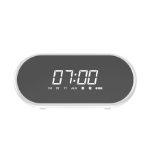 Будильник-колонка з FM радіо 4в1 Baseus Encok E09 Білий