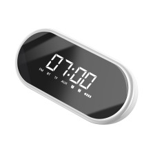Будильник-колонка з FM радіо 4в1 Baseus Encok E09 Білий