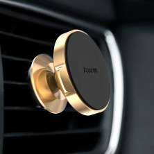 Автодержатель для телефона магнитный Baseus Small Ears в воздуховод Золотистый