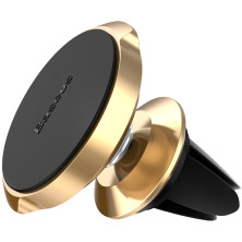 Автодержатель для телефона магнитный Baseus Small Ears в воздуховод Золотистый