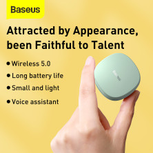 Беспроводные Bluetooth наушники Baseus Encok TWS WM01 Зелёный