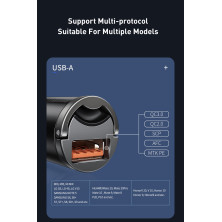 Автомобильное зарядное устройство Baseus Tiny Star Mini QC 3.0 30W USB 5A Серый