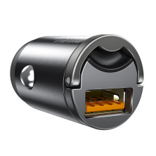Автомобильное зарядное устройство Baseus Tiny Star Mini QC 3.0 30W USB 5A Серый