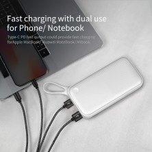 УМБ Baseus Powerful 20000mAh 18W з технологією QC3.0 + PD3.0 Білий
