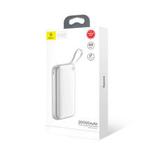 УМБ Baseus Powerful 20000mAh 18W з технологією QC3.0 + PD3.0 Білий