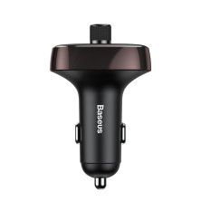 FM-трансмиттер Baseus T-Typed MP3 Car Charger S-09 2USB 3.4A Коричневый (CCALL-TM12)