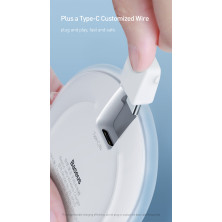 Беспроводное зарядное устройство Baseus Jelly с технологией Qi 15W 2A MAX Белый