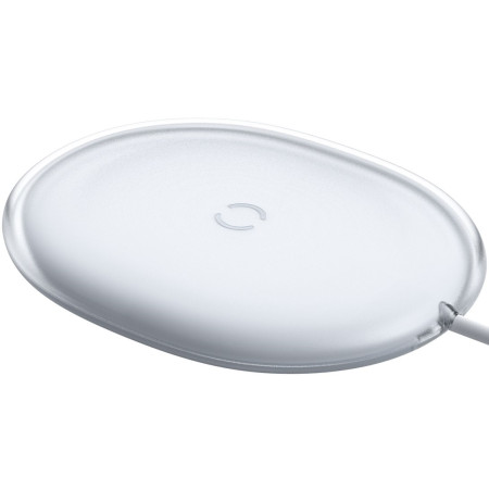Беспроводное зарядное устройство Baseus Jelly с технологией Qi 15W 2A MAX Белый