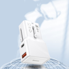 Сетевое зарядное устройство Baseus Universal Conversion PPS QC3.0+PD3.0 18W USB+Type-C 3A Универсальное Белый