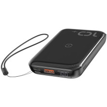 УМБ Baseus Mini S 1in2 Bracket 10000mAh 18W QC3.0 PD з Бездротовий зарядкою Qi 10W Чорний