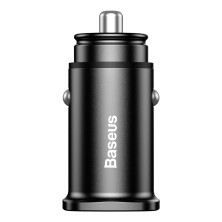 Автомобильное зарядное устройство Baseus Square Metal QC 3.0 30W 2USB 5A Черный