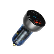 Автомобильное зарядное устройство Baseus Particular Digital QC 4.0+PD3.0 PPS 65W USB + Type-C 5A Серый