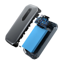 Пускозарядное устройство Бустер Baseus Car Jamp Starter Super Energy Pro 3in1 12V 12000mAh с функцией Павербанка 5V/3A и LED фонарика Черный