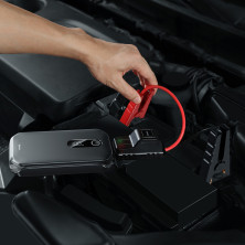 Пускозарядное устройство Бустер Baseus Car Jamp Starter Super Energy Pro 3in1 12V 12000mAh с функцией Павербанка 5V/3A и LED фонарика Черный