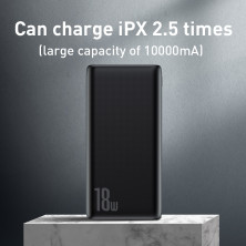 УМБ Baseus Bipow 10000mAh 18W з технологією QC3.0 + PD3.0 Чорний
