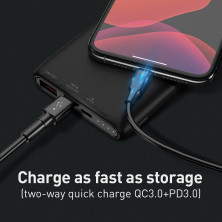 УМБ Baseus Bipow 10000mAh 18W з технологією QC3.0 + PD3.0 Чорний
