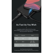 УМБ Baseus Bipow 10000mAh 18W з технологією QC3.0 + PD3.0 Чорний
