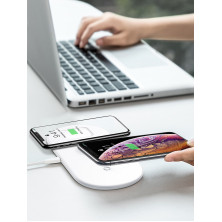 Беспроводное зарядное устройство Baseus Smart 3in1 For Phone+Watch+Pods (18W MAX) Белый