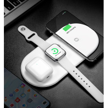 Беспроводное зарядное устройство Baseus Smart 3in1 For Phone+Watch+Pods (18W MAX) Белый