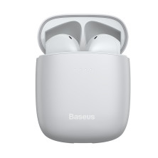 Бездротові Bluetooth навушники Baseus Encok TWS W04 Pro з функцією бездротової зарядки Qi Білий