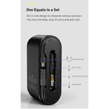 Компрессор универсальный Baseus Dynamic Eye Inflator Pump аккумуляторный 4000mAh 45W Черный