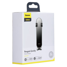 Автодержатель для телефона Baseus Penguin Gravity в воздуховод Серебристый