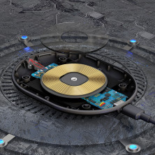 Беспроводное зарядное устройство Baseus Cobble с технологией Qi 15W MAX Черный