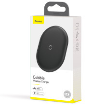 Беспроводное зарядное устройство Baseus Cobble с технологией Qi 15W MAX Черный