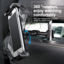 Автодержатель на подголовник Baseus Back Seat Car Mount для телефона или планшета Черный