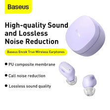 Беспроводные Bluetooth наушники Baseus Encok TWS WM01 Фиолетовый
