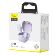 Беспроводные Bluetooth наушники Baseus Encok TWS WM01 Фиолетовый